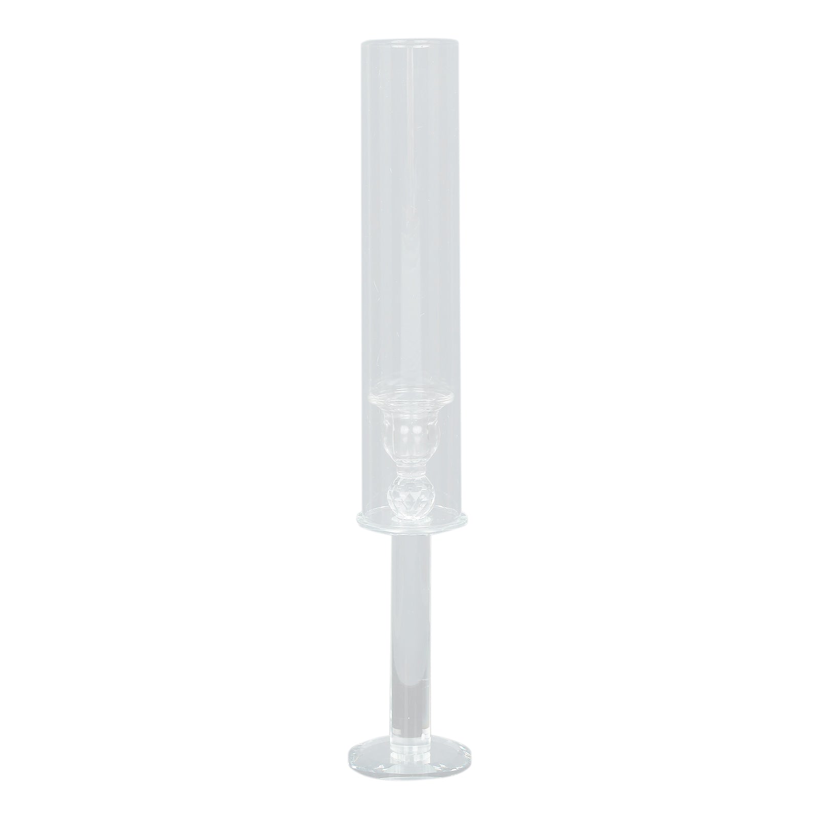 Clear Glass Hurricane Taper Candle Holders With Cylinder Chimney Tubes Styles#whtbkgd