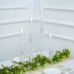Set Of 4 Clear Glass Hurricane Taper Candle Holders 14 18 22 And 26 Inches Tall