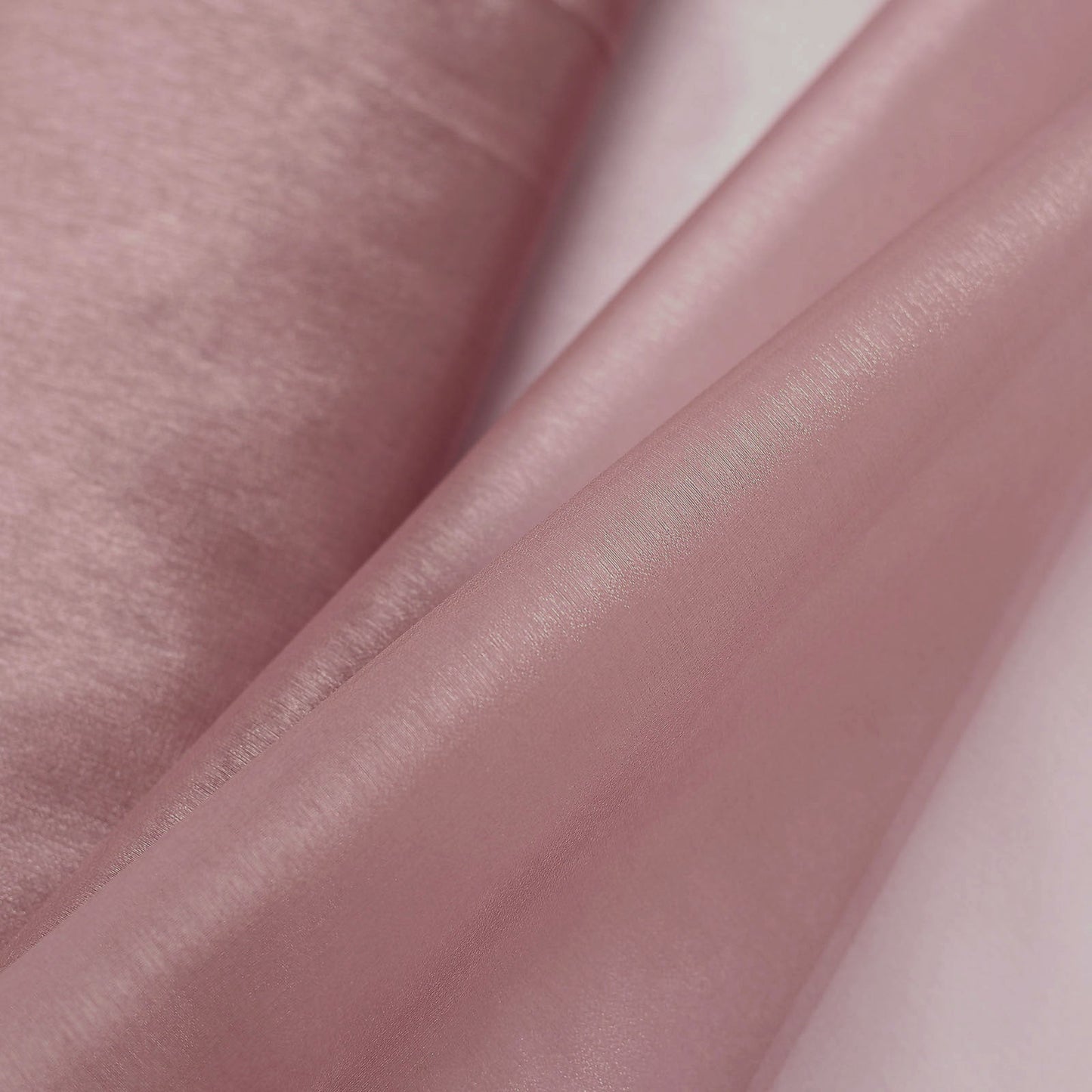 54"x10yd | Dusty Rose Solid Sheer Chiffon Fabric Bolt, DIY Voile Drapery Fabric