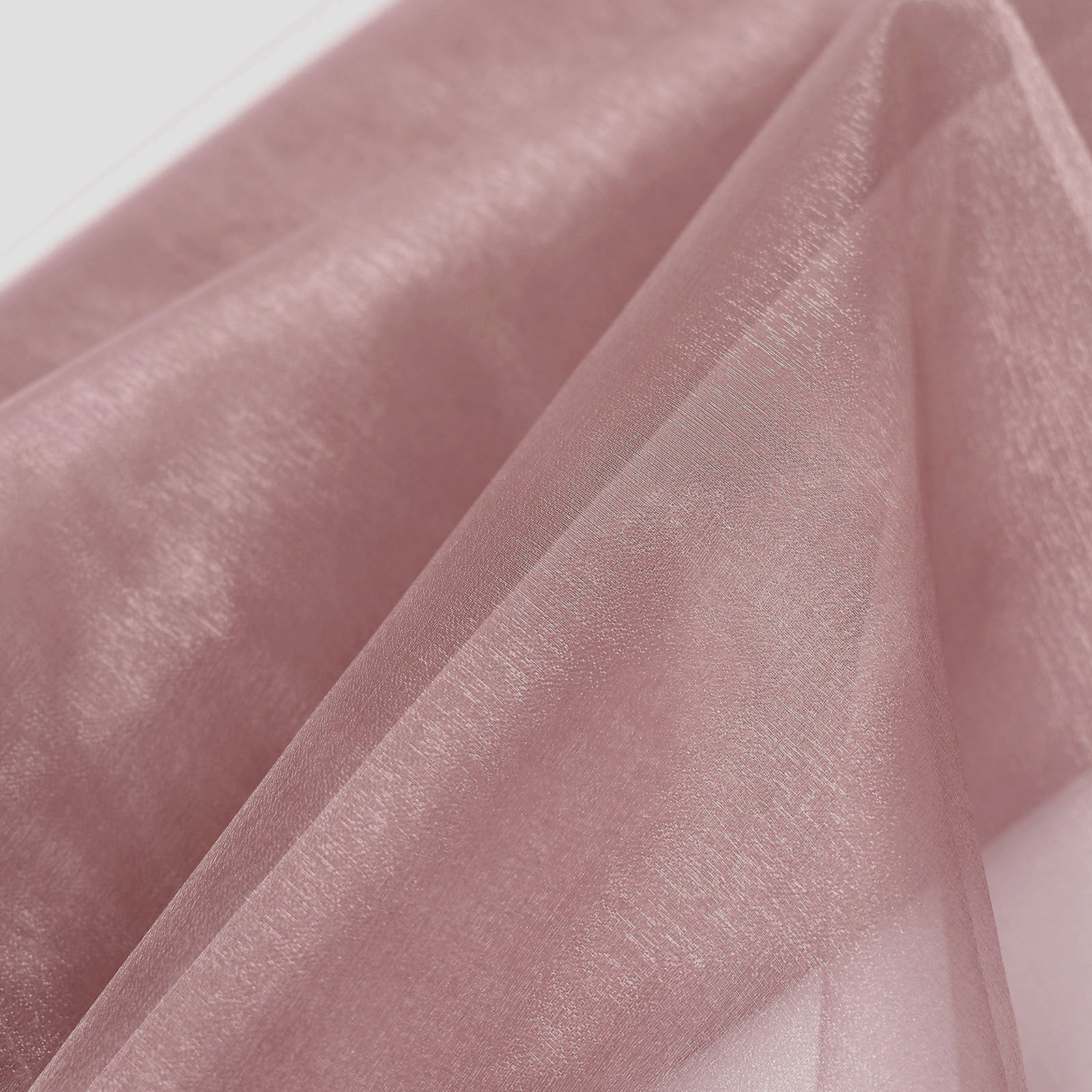 Solid Sheer Chiffon Dusty Rose Fabric Bolt 54 Inch x 10 Yard