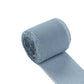 Dusty blue chiffon ribbon roll for bouquets and gift wrapping. #whtbkgd
