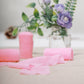 Pink chiffon ribbon roll for bouquets and gift wrapping.