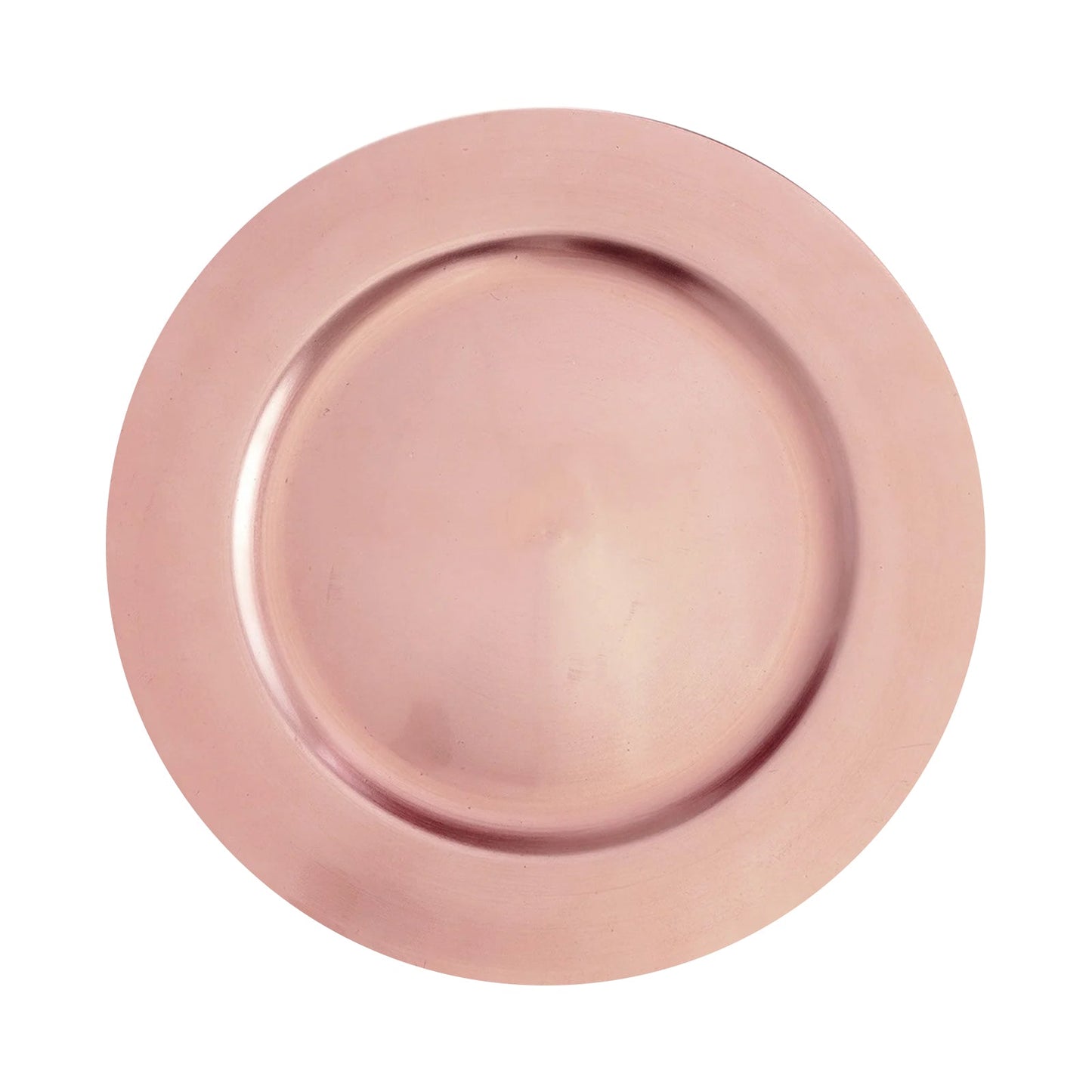 6 Pack | 13inch Blush/Rose Gold Acrylic Plastic Charger Plates, Dinner Party Decor#whtbkgd