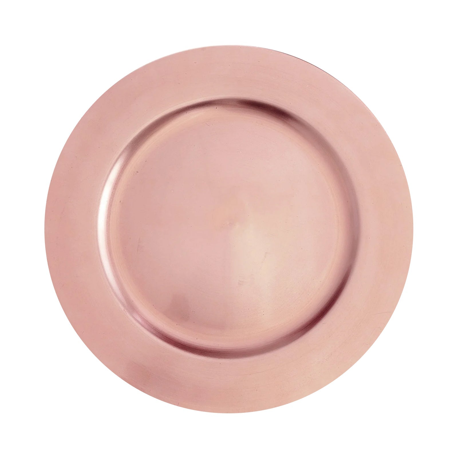 6 Pack | 13inch Blush/Rose Gold Acrylic Plastic Charger Plates, Dinner Party Decor#whtbkgd