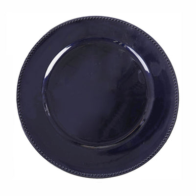 Elegant Design of Navy Blue Acrylic Charger Plates