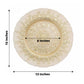 Gold ornate serving plate, 13 inches, elegant dinner charger tray.