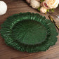 13 Inch Hunter Emerald Green Round Acrylic Plastic Reef Charger Plates