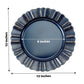 6 Pack 13 Inch Round Navy Blue Acrylic Plastic Charger Plates with Wavy Scalloped Rim