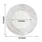 White was washed rose embossed faux wood charger tray, 13 inches round.