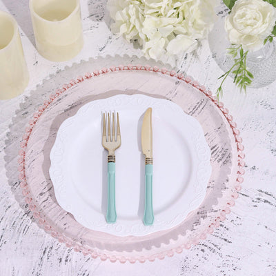 Versatile Use of Blush Acrylic Charger Plates