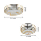 Gold metal round mirror serving trays set of 2, 13" and 9".
