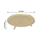 12 Inch Metal Tray with Gold Wavy Hairpin Legs for Serving and Dessert Display