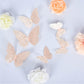 12 Pack 3D Blush Butterfly Wall Decals DIY Removable Mural Stickers Cake Decorations