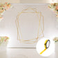 Gold metallic tape for DIY floral wrap and craft decor.