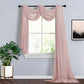 Window Scarf Valance In Blush Rose Gold Organza 18 Feet