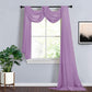 Sheer Organza Window Scarf Valance In Violet Amethyst 18 Feet