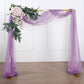 18ft Violet Amethyst Sheer Organza Wedding Arch Drapery Fabric, Window Scarf Valance