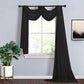 Window Scarf Valance In Black Organza 18 Feet