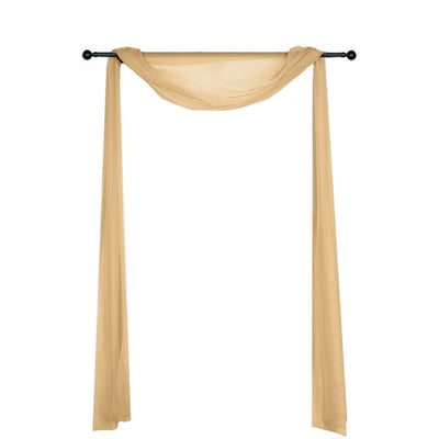 Ethereal Charm of Champagne Sheer Organza