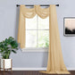 Champagne 18 Feet Organza Window Scarf Valance