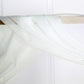 Sheer Organza Window Scarf Valance In Ivory 18 Feet 