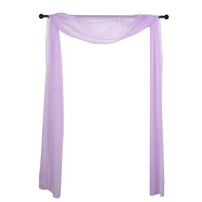 18 Feet Lavender Sheer Organza Wedding Arch Drapery Fabric