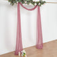 Sheer Organza 18 Feet Arch Drapery Mauve Cinnamon Rose Color