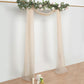 18 Feet Nude Organza Window Scarf Wedding Arch Drapery