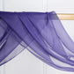 Window Scarf Valance In Purple Sheer Organza 18 Feet