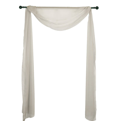 18 Feet Wedding Arch Drapery Fabric In Silver Organza 