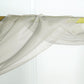 Silver Sheer Organza Window Scarf Valance 18 Feet