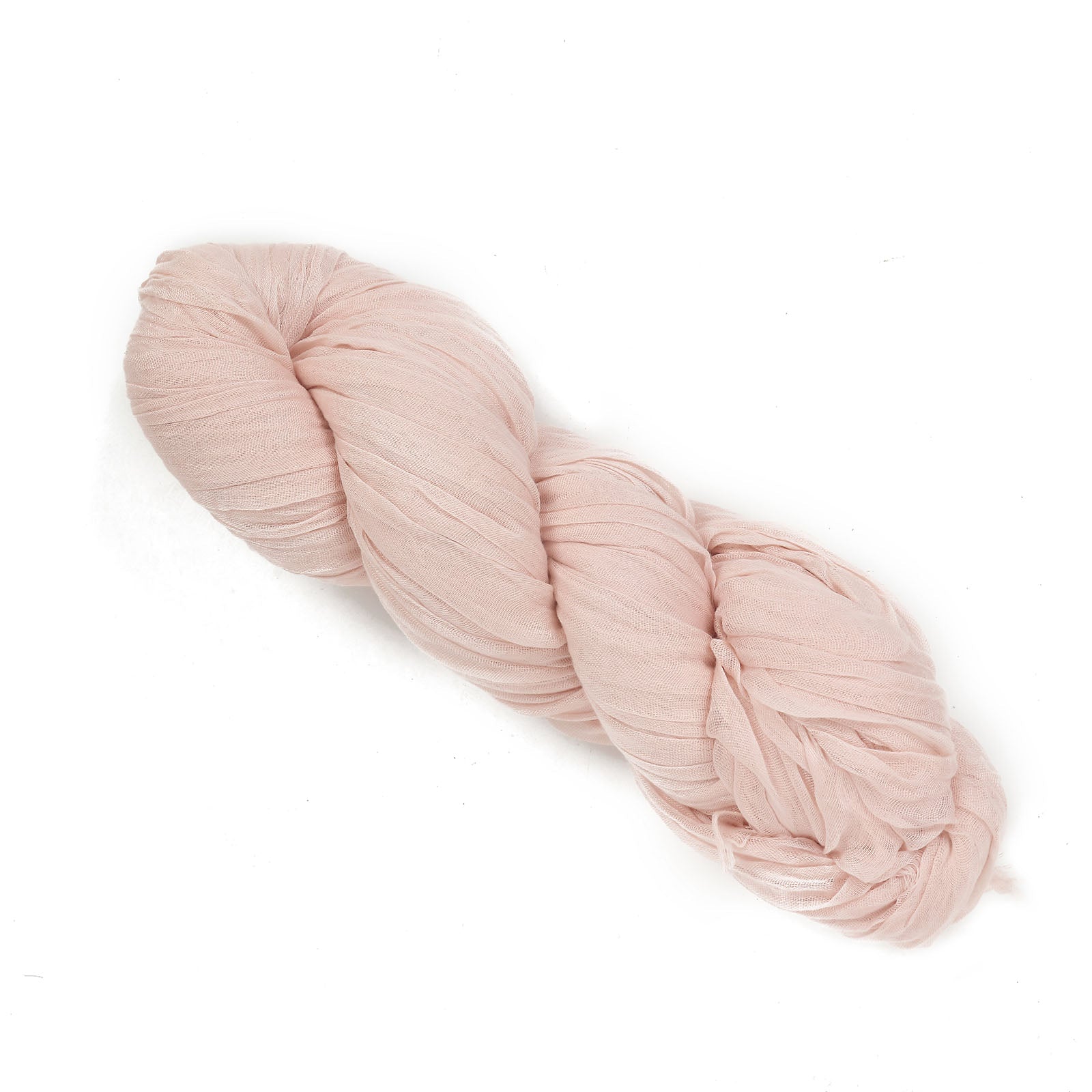 Blush Rose Gold Cheesecloth Window Scarf 20 Feet Valance