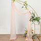 Blush Rose Gold Cheesecloth Window Drapes 20 Feet Gauze Fabric