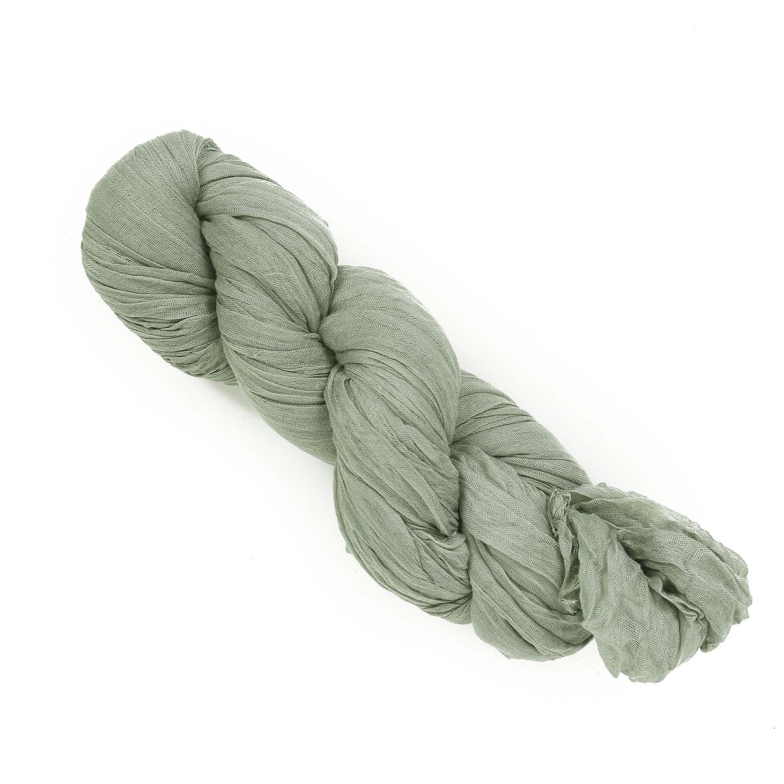 Dusty Sage Cheesecloth Window Scarf 20 Feet Valance