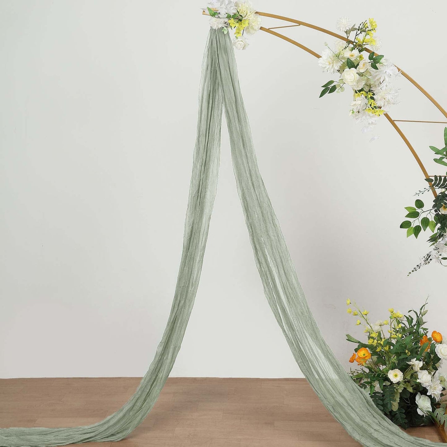 Gauze Cheesecloth Fabric 20 Feet Dusty Sage Window Drapes