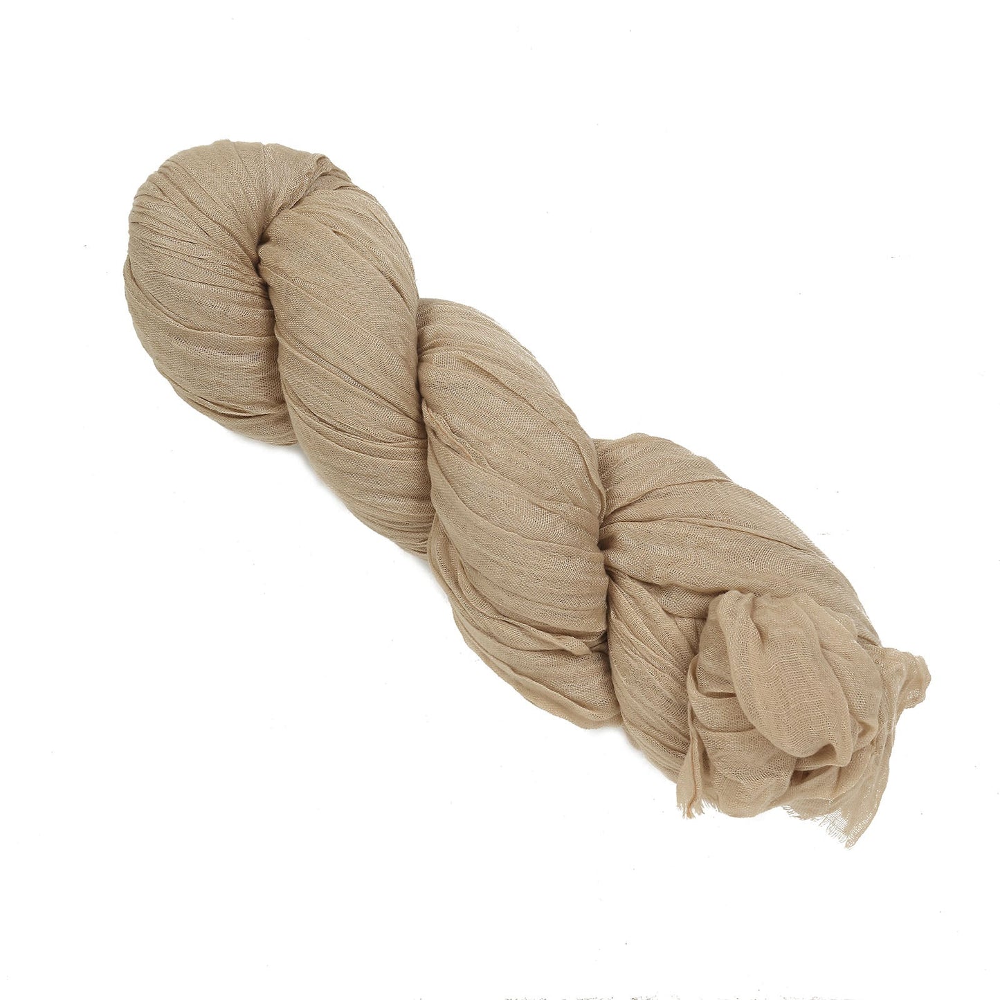 Beige Cheesecloth Window Scarf 20 Feet Valance