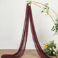 Gauze Cheesecloth Fabric 20 Feet Burgundy Window Drapes
