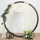 20ft Cream Gauze Cheesecloth Fabric Wedding Arch Decorations, Window Scarf Valance Drapes, Boho Arbor Curtain Panel