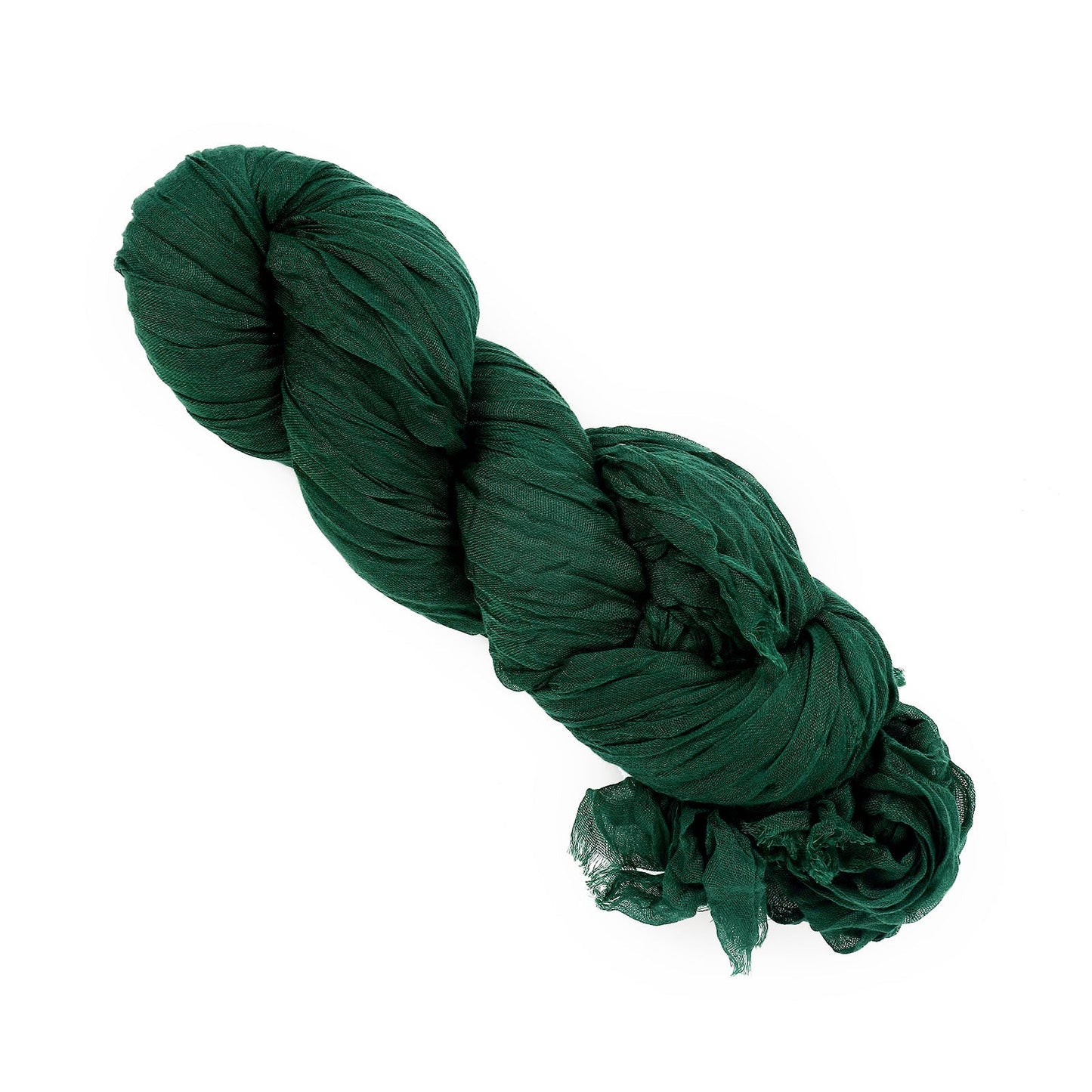 20 Feet Gauze Cheesecloth Window Valance In Hunter Emerald Green