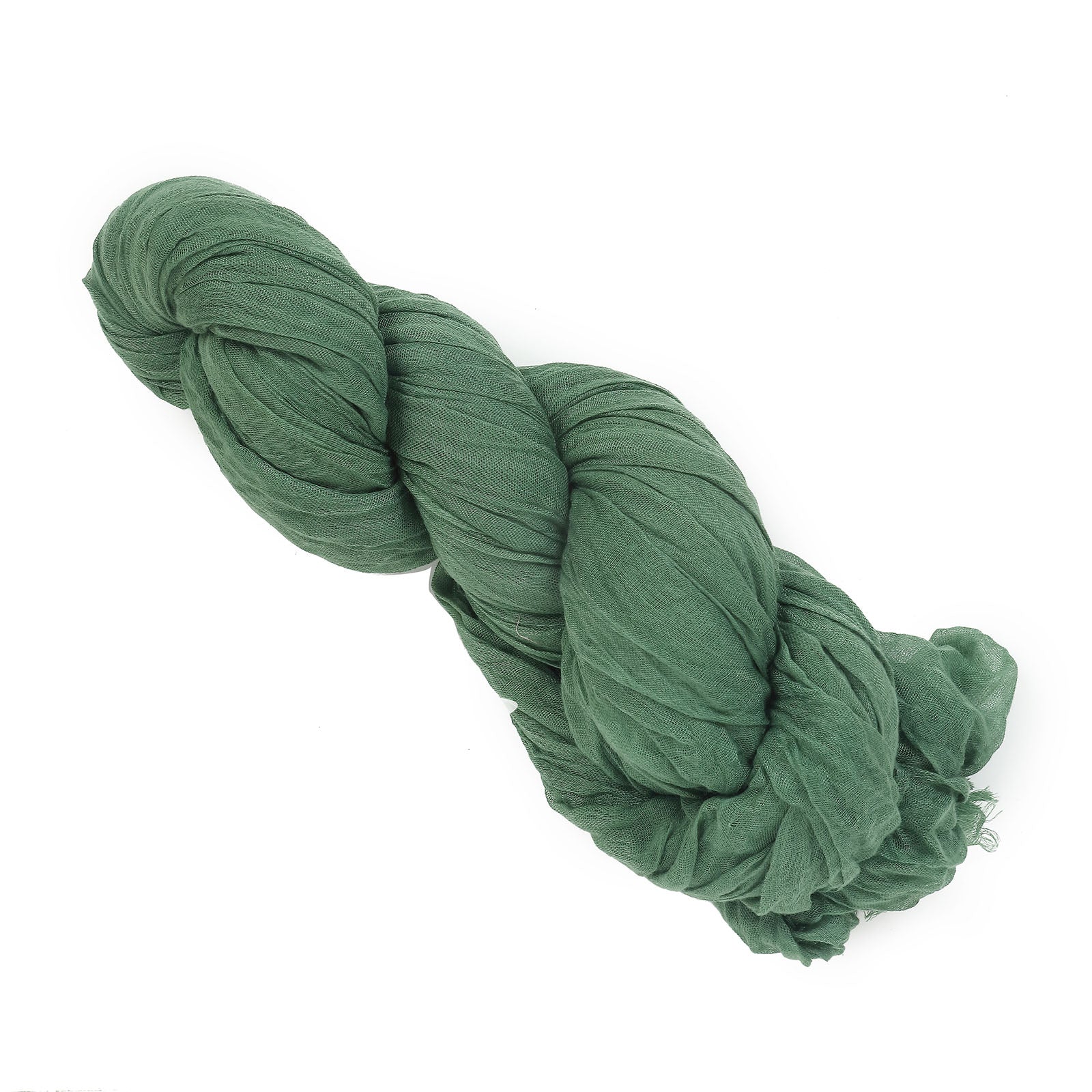 Olive Green Cheesecloth Window Scarf 20 Feet Valance