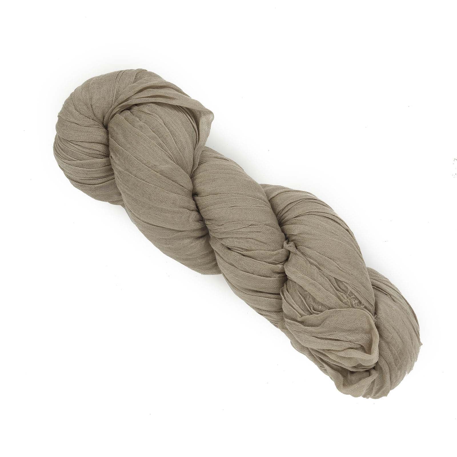 20 Feet Gauze Cheesecloth Fabric Drapery Panel For Windows In Natural