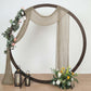 20ft Natural Gauze Cheesecloth Fabric Wedding Arch Decorations, Window Scarf Valance Drapes, Boho Arbor Curtain Panel