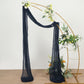 Navy Blue Cheesecloth Window Drapes 20 Feet Gauze Fabric