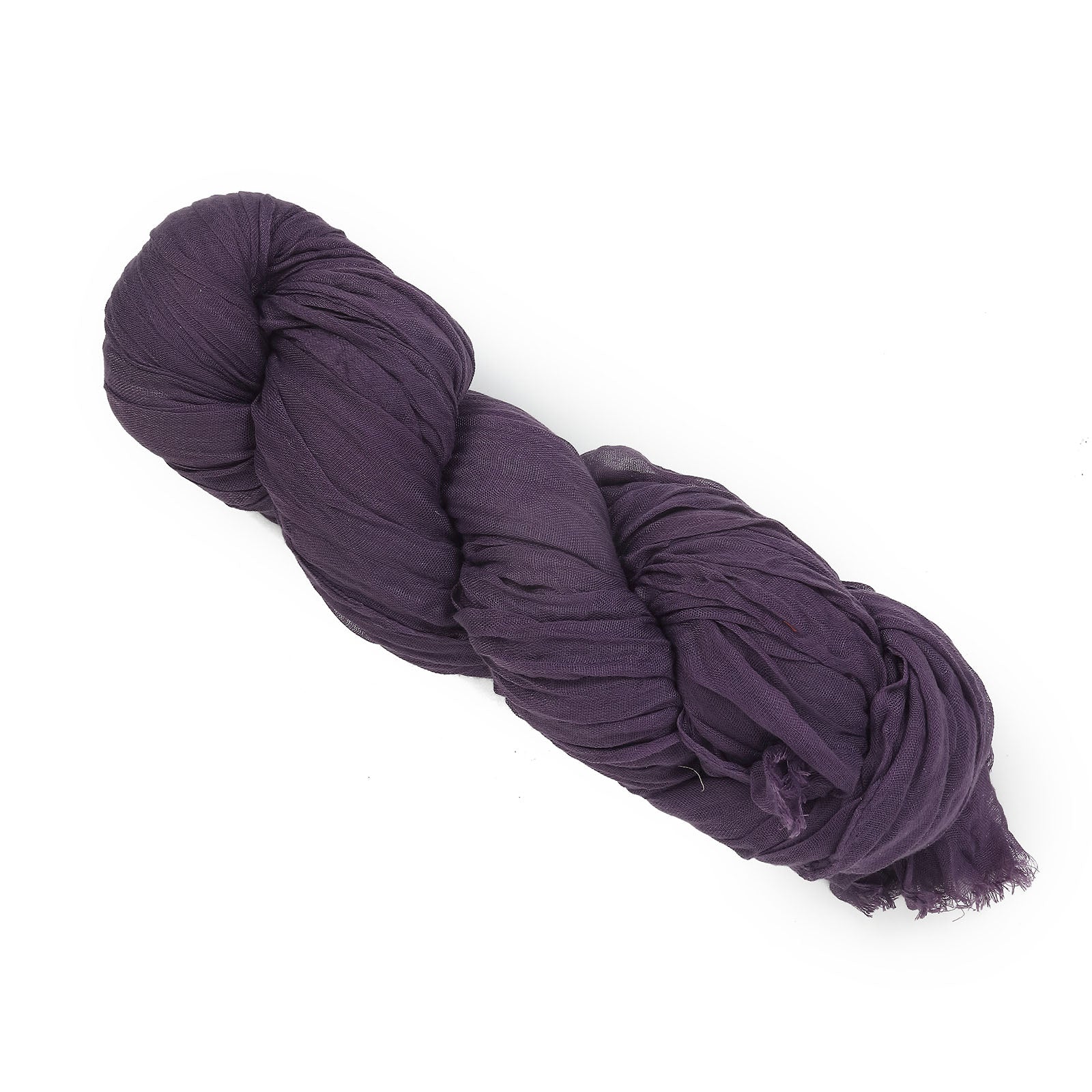 20 Feet Gauze Cheesecloth Window Valance In Purple