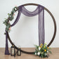 20ft Purple Gauze Cheesecloth Fabric Wedding Arch Decorations, Window Scarf Valance Drapes, Boho Arbor Curtain Panel
