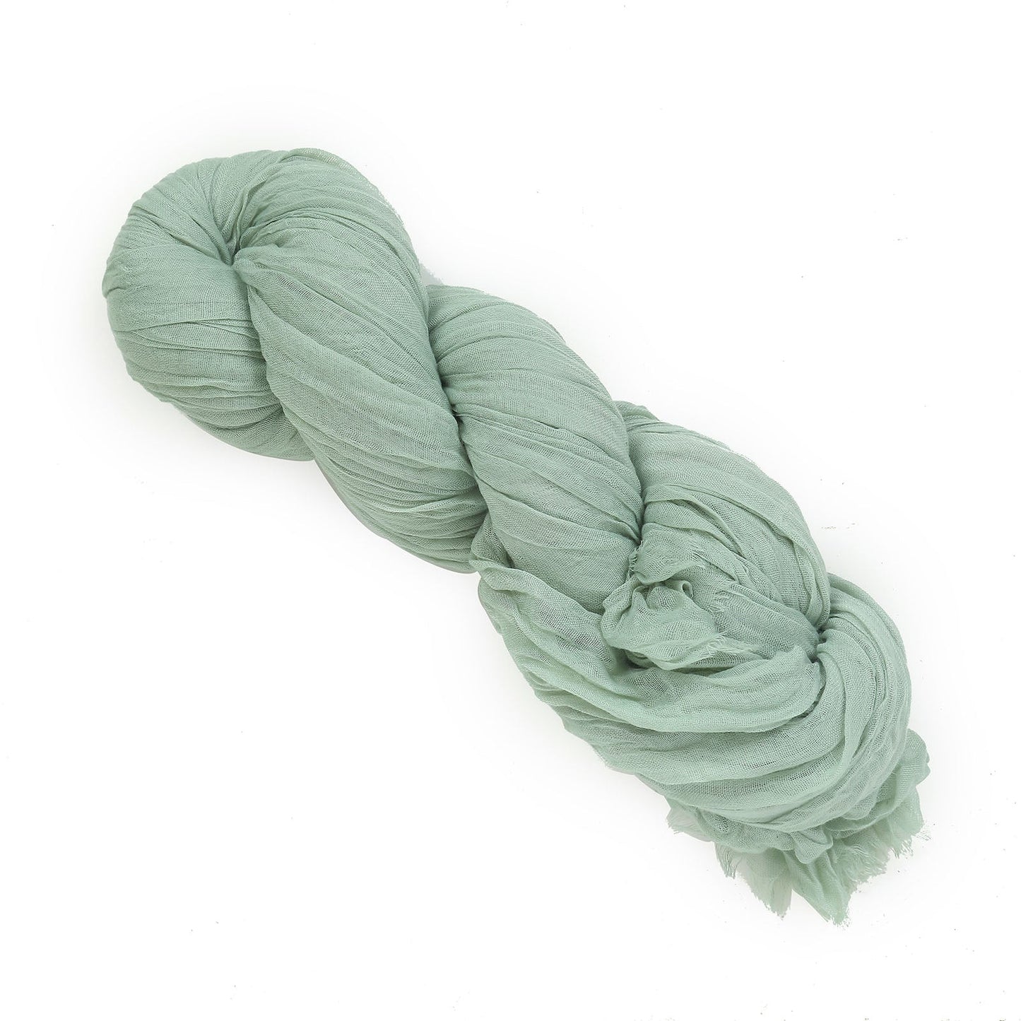 Sage Green Cheesecloth Window Scarf 20 Feet Valance