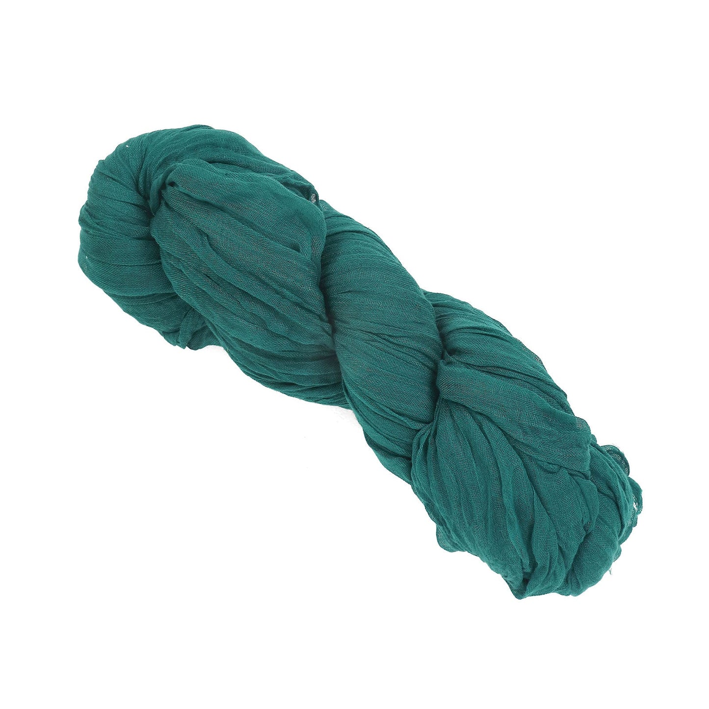 Peacock Teal Cheesecloth Window Scarf 20 Feet Valance