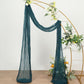 Peacock Teal Cheesecloth Window Drapes 20 Feet Gauze Fabric