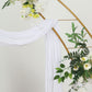 20 Feet White Fabric Window Scarf Cheesecloth