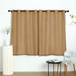 2 Pack Handmade Natural Faux Linen Curtains 52 Inch x 64 Inch With Chrome Grommets